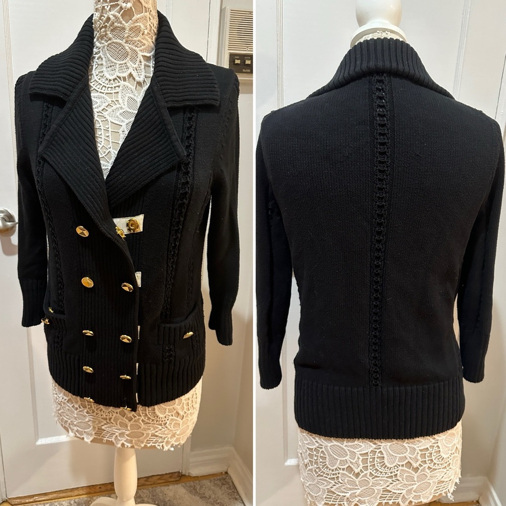 SOLD Black Marc by Marc Jacobs sweater M ASO Blake Lively Gossip Girl - Picture 2 of 6